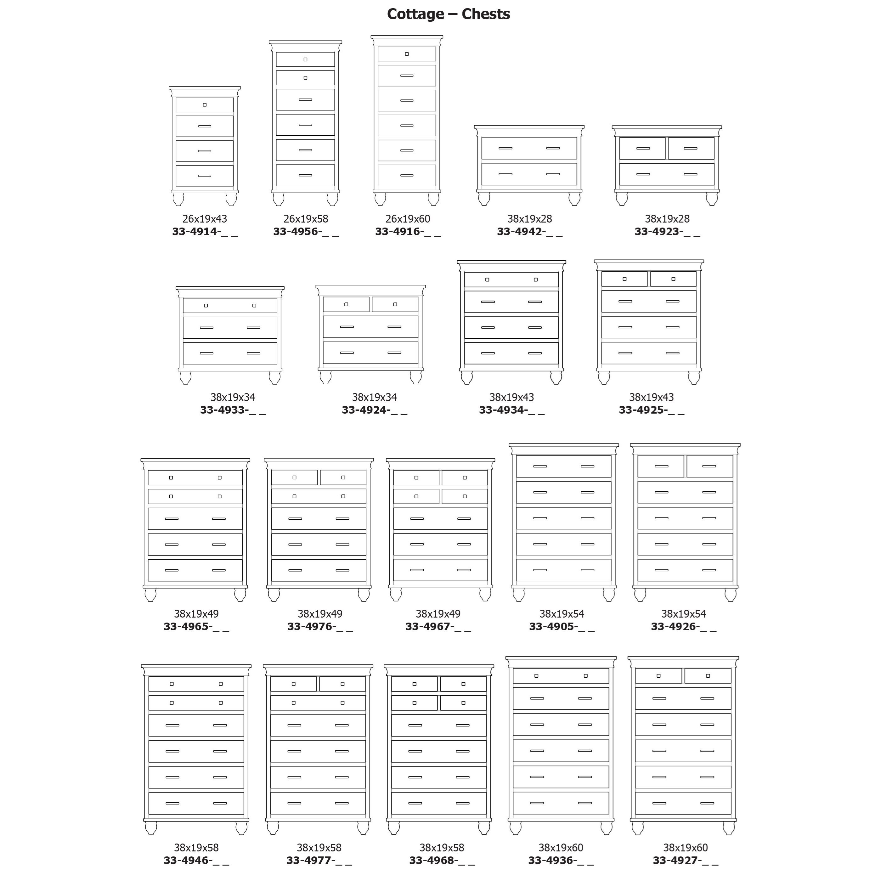 Daniel's Amish Cottage 334926 Traditional 6 Drawer Chest Westrich